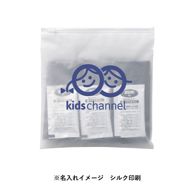 非常用トイレ　５個セット（EVAポーチ付）（SNS-0300669）ポーチへのシルク印刷イメージ