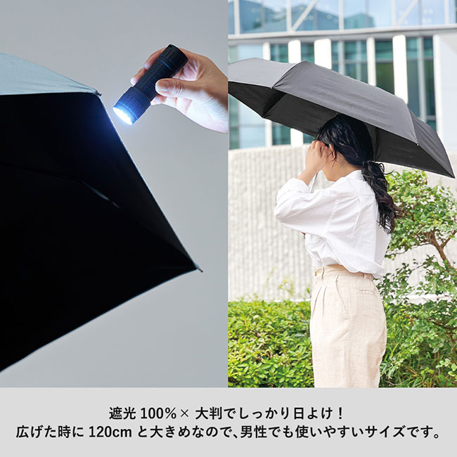 大判遮光折りたたみ傘（SNS-0300674）軽量型の150ｇ