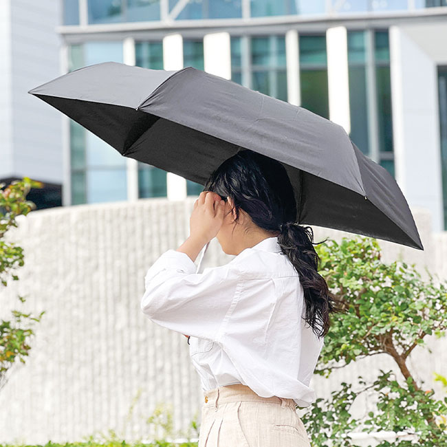 大判遮光折りたたみ傘（SNS-0300674）スリムで持ち運びに便利
