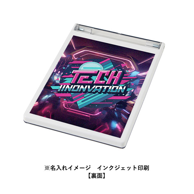 カスタムデザインミラー(L判用)（SNS-0300681）インクジェット印刷名入れイメージ