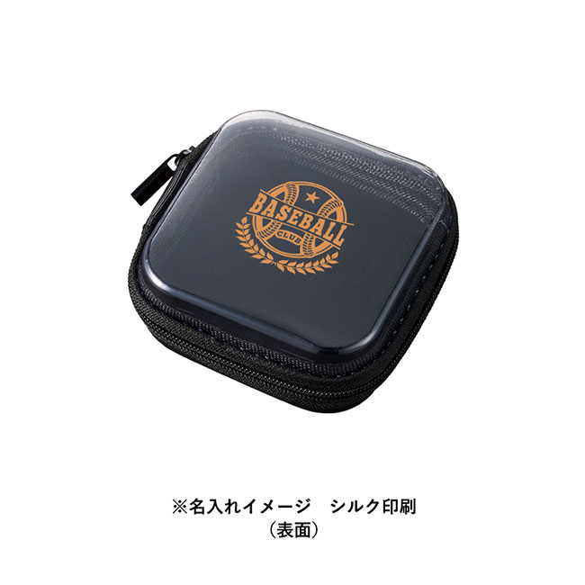 ケース付折りたたみサングラス（SNS-0300685）シルク印刷名入れメージ