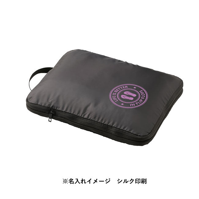 圧縮ポーチ（M）（SNS-0300687）シルク印刷名入れイメージ