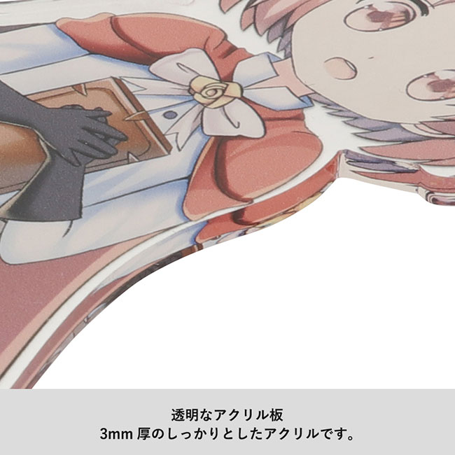 【プリント専用商品】角度が変えられるアクリルスマホスタンド（SNS-0300691）3mm厚のアクリル板