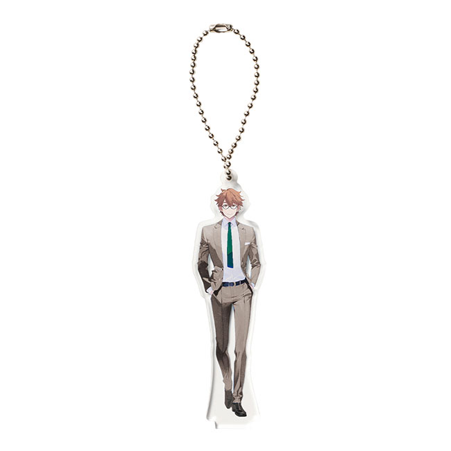 【プリント専用商品】フレーム付アクリルスタンドキーホルダー　クリア（SNS-0300700）チェーン付きイメージ