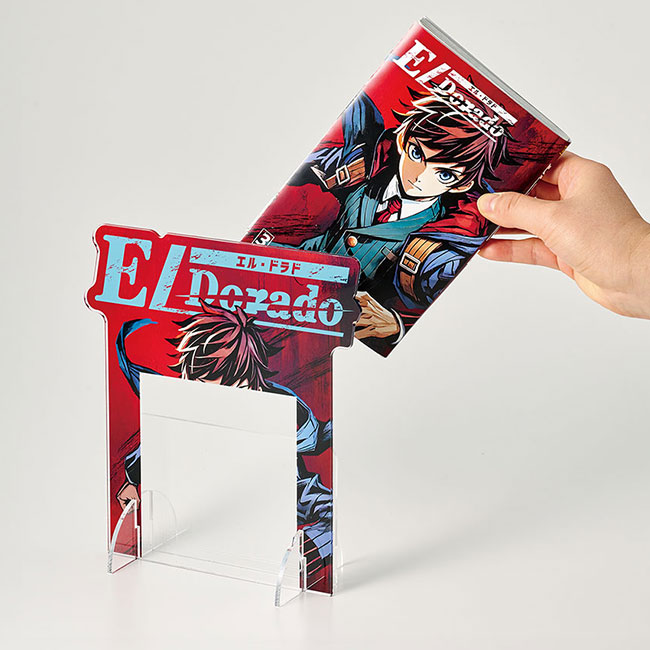 【プリント専用商品】アクリル漫画スタンド　クリア（SNS-0300701）単行本をセット