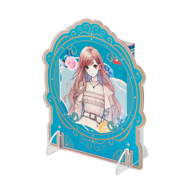 【プリント専用商品】アクリル漫画スタンド　クリア（SNS-0300701）単行本セット時イメージ