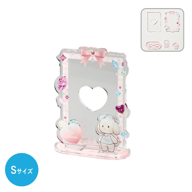 【プリント専用商品】アクリルトレカスタンド　デコパーツ（S）２個　クリア（SNS-0300704）