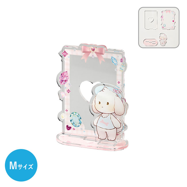 【プリント専用商品】アクリルトレカスタンド　デコパーツ（Ｍ）１個　クリア（SNS-0300705）