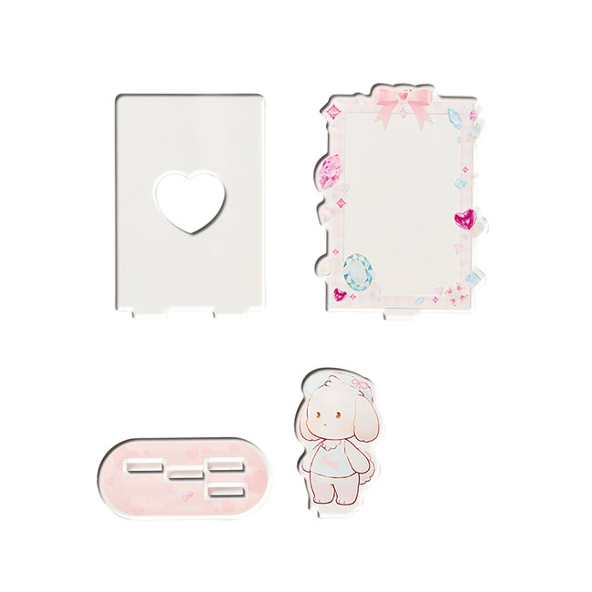 【プリント専用商品】アクリルトレカスタンド　デコパーツ（Ｍ）１個　クリア（SNS-0300705）パーツイメージ
