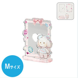 【プリント専用商品】アクリルトレカスタンド　デコパーツ（Ｍ）１個　クリア