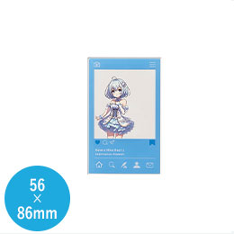 【プリント専用商品】アクリルカード（1mm厚）56×86mm　クリア
