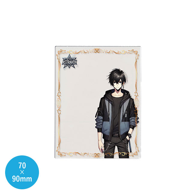【プリント専用商品】アクリルカード（1mm厚）70×90mm　クリア（SNS-0300707）