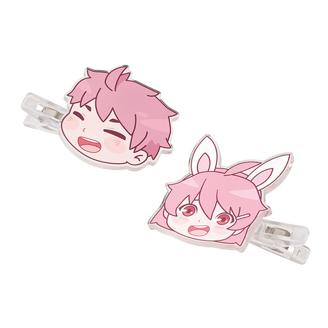 【プリント専用商品】アクリルヘアクリップ　クリア（SNS-0300708）デザインイメージ