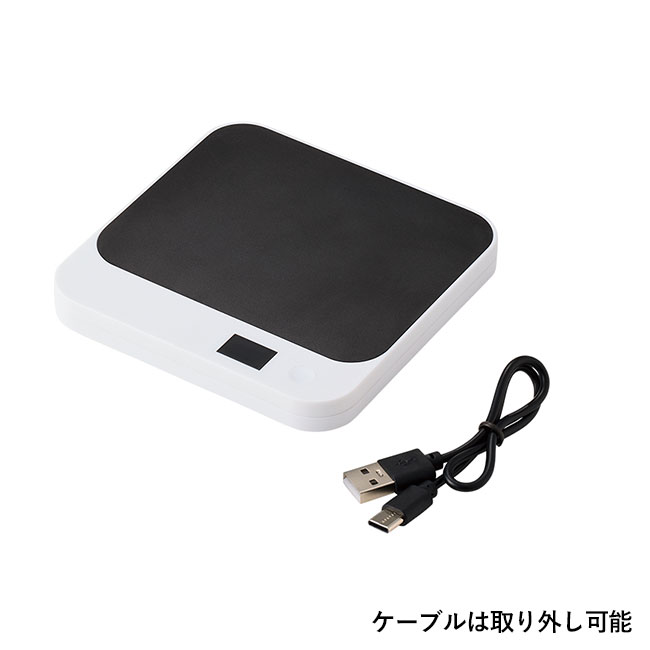USBカップウォーマー　スクエア（SNS-0300713）ケーブルは取り外し可能