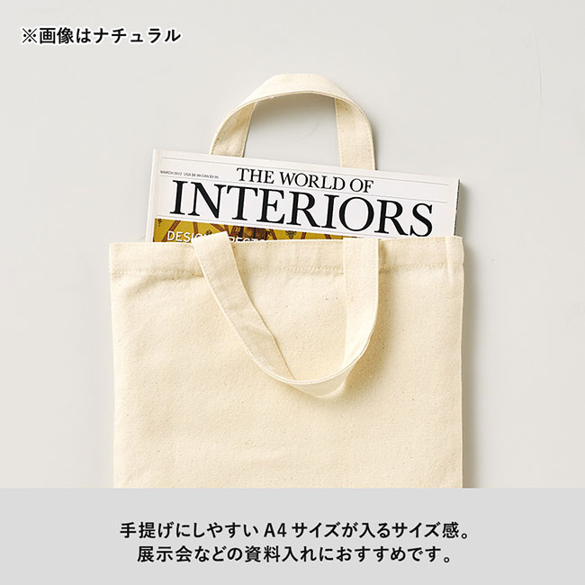 ライトキャンバスフラットバッグ（M）（SNS-0300727）A4サイズが入るサイズ感