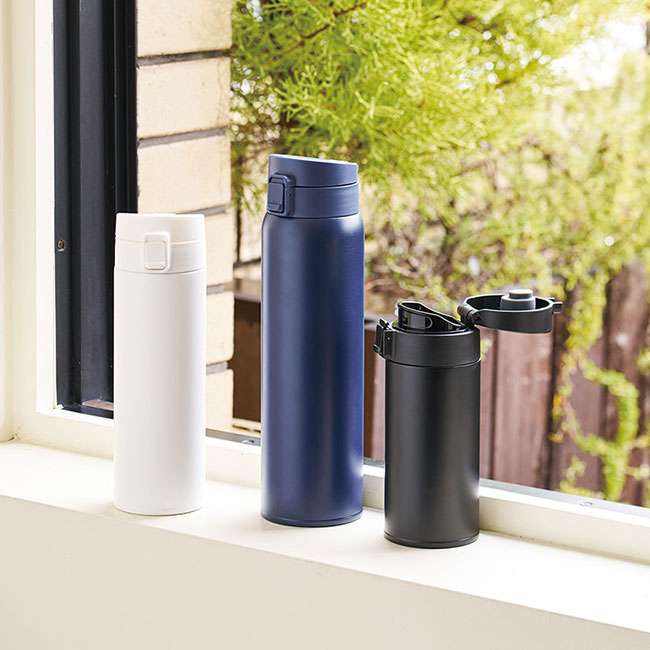 軽量ワンタッチサーモボトル500ml（SNS-0300756）商品イメージ