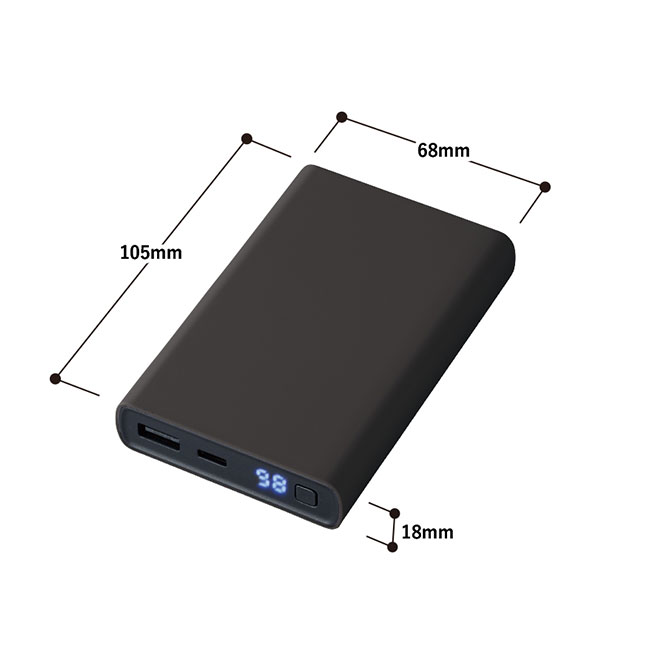 モバイルチャージャー10000　デジタル表示付（SNS-0300793）サイズ詳細