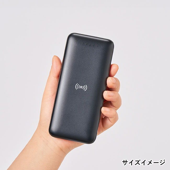 ワイヤレスシンプルモバイルチャージャー１００００（SNS-0300794）サイズイメージ