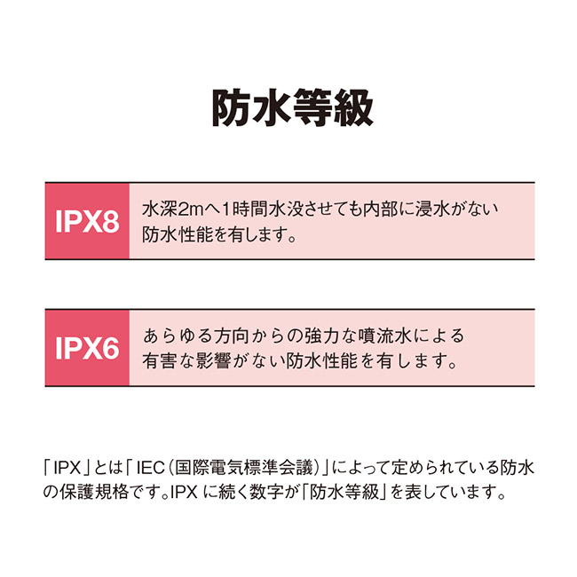 モバイルウォータープルーフサコッシュ（SNS-0300839）防水等級