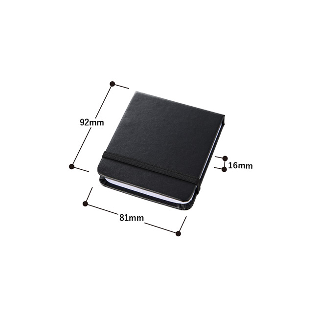 合皮カバー付箋セット(S)(SNS-0300845)本体サイズ