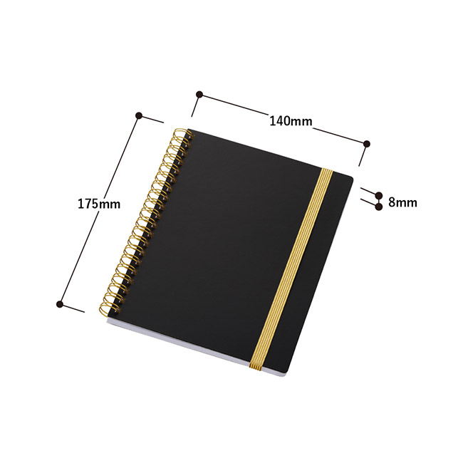 ゴールドリングハンディノート(SNS-0300851)本体サイズ