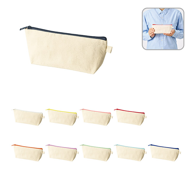 カラーファスナーキャンバスロングポーチ（SNS-0300864）