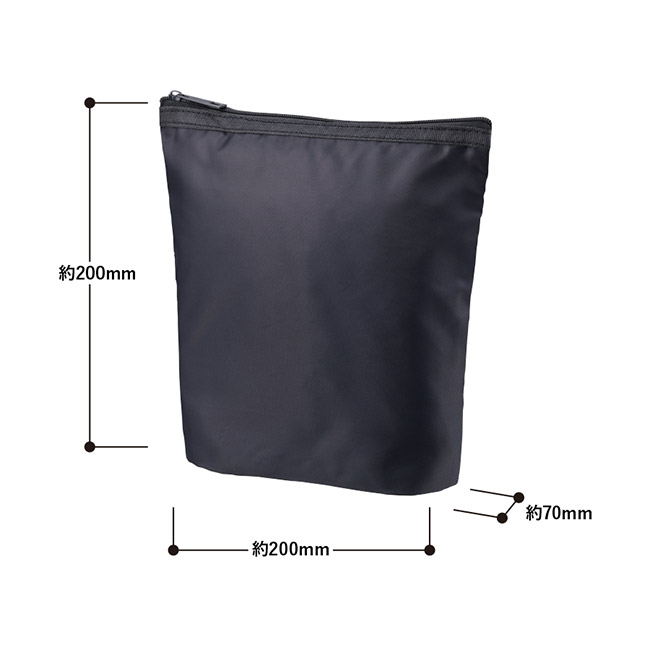 ライトクーラーガゼットマチ付ポーチ（SNS-0300881）本体サイズ