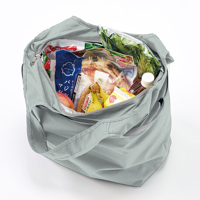クルリト セルフレジで使いやすいコンパクトクーラーマルシェバッグ(SNS-0300892)収納イメージ