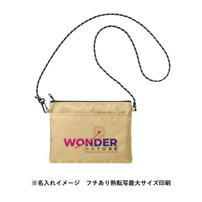 リップストップポケットサコッシュ（SNS-0300895）名入れイメージ　フルカラー印刷