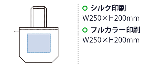 ファインライトポリバッグ(L)(SNS-0300906) シルク印刷 W250×H200(mm) フルカラー印刷 W250×H200(mm)