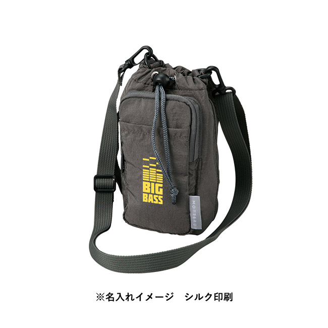 MOTTERUクーラーボトルホルダーサコッシュ（SNS-0300911）シルク印刷イメージ
