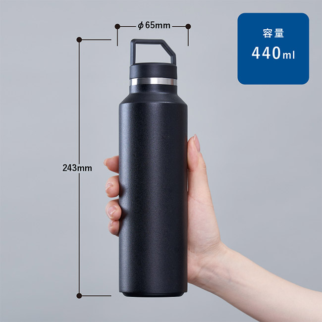Zalattoサーモハンドルスリムボトル　ver.2（SNS-0300913）本体サイズ