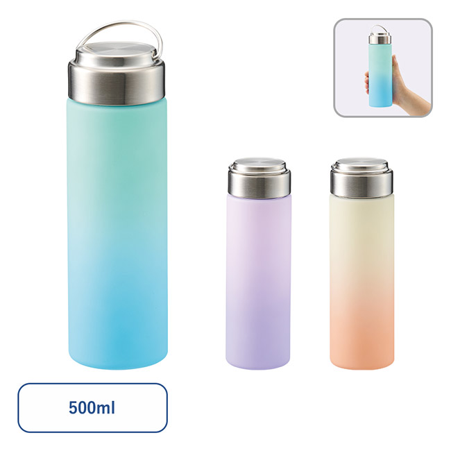 グラデーションハンドルクリアボトル５００ｍｌ（SNS-0300915）
