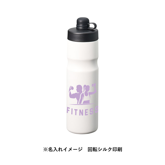 ステンレスサーモスポーツボトル600ml（SNS-0300919）名入れイメージ　回転シルク印刷