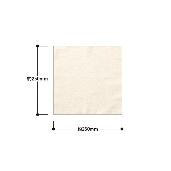 オーガニックコットン　ハンドタオル（SNS-0300926）本体サイズ