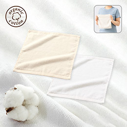 オーガニックコットン　ハンドタオル