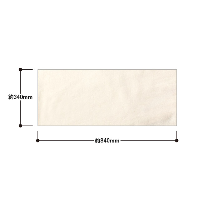 オーガニックコットン　フェイスタオル（SNS-0300927）本体サイズ