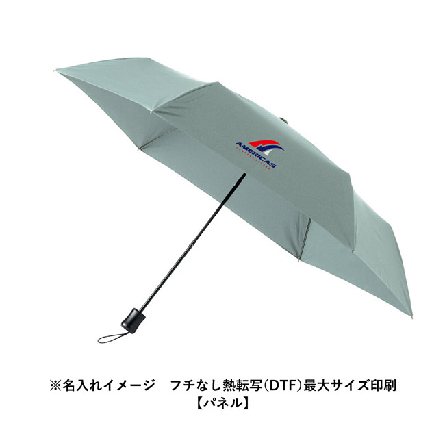 ひと振り雨粒サラッとUV折りたたみ傘（SNS-0300942）名入れイメージ　シルク印刷　パネル本体