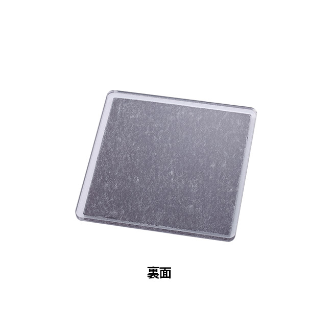 【プリント専用商品】アクリルマグネット　スクエア　クリア（SNS-0300950）裏面マグネット