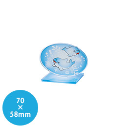 【プリント専用商品】アクリルスタンドワイド７０×５８ｍｍ　クリア