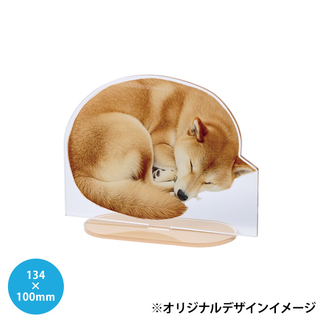 【プリント専用商品】アクリルスタンドワイド１３４×１００ｍｍ　クリア（SNS-0300956）