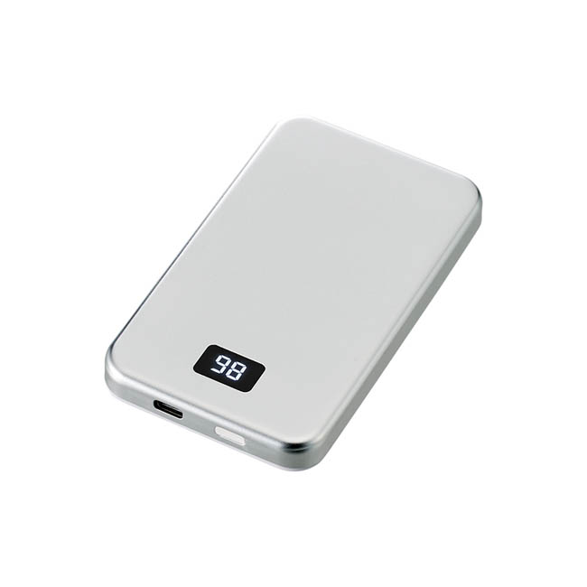 マグネット対応モバイルチャージャー5000(準固体使用)(SNS-0300975) ホワイト 本体