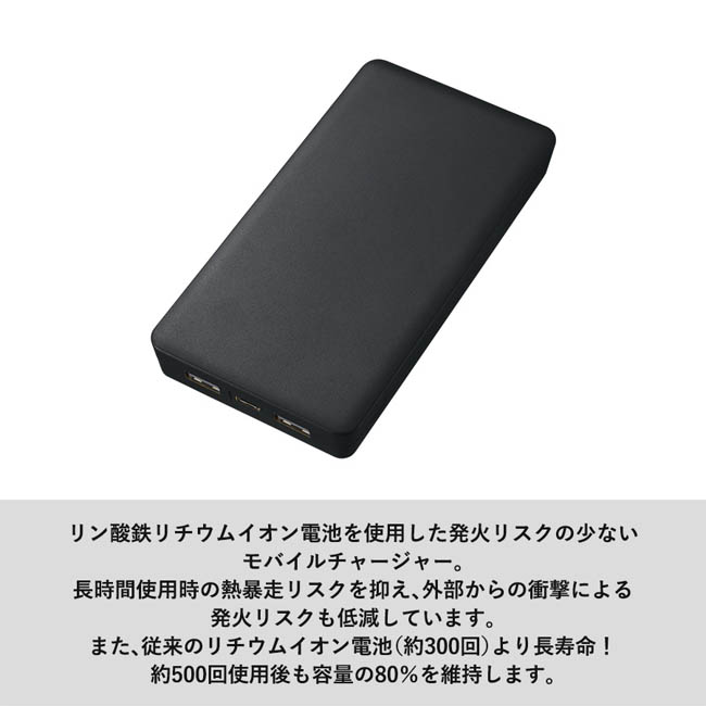 全面印刷できるモバイルチャージャー10000(リン酸鉄使用)(SNS-0300982) スナップボタンで組み立てる小物トレー
