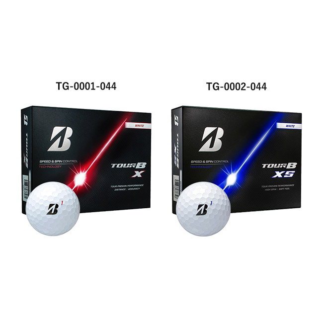ブリヂストン ゴルフボール TOURB X(3pcs) ホワイト(SNS-0300988) TOUR B XとXSの化粧箱を並べた比較