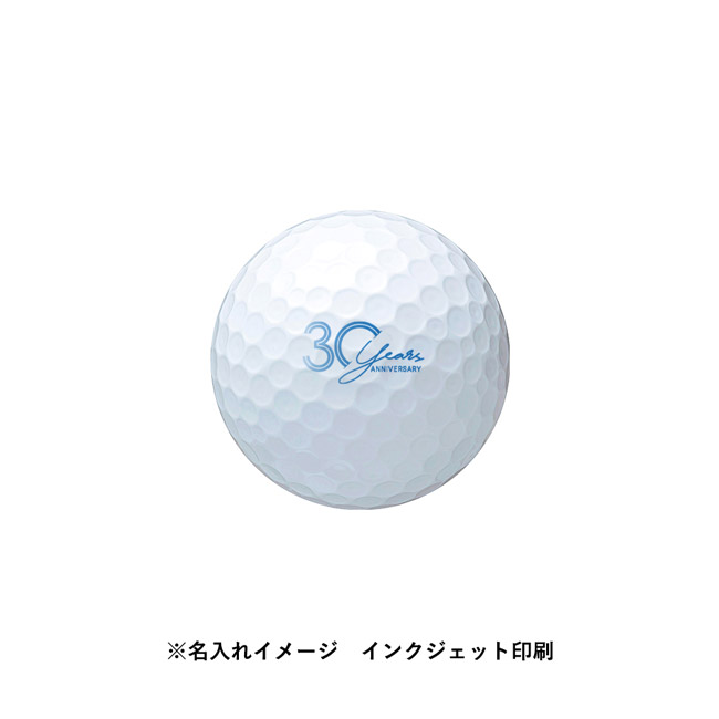 ブリヂストン ゴルフボール TOURB X(3pcs) ホワイト(SNS-0300988) 30周年記念のロゴを入れたボール例