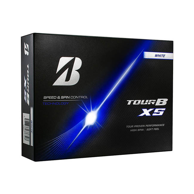 ブリヂストン ゴルフボール TOURB XS(3pcs) ホワイト(SNS-0300989) 青いTOUR B XS化粧箱の正面写真