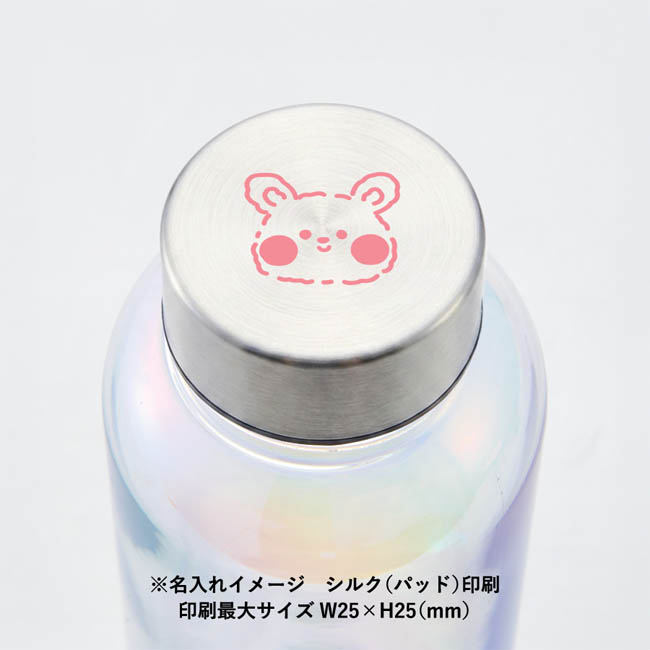 オーロラクリアボトル360ml クリア(SNS-0301000) 回転シルク印刷