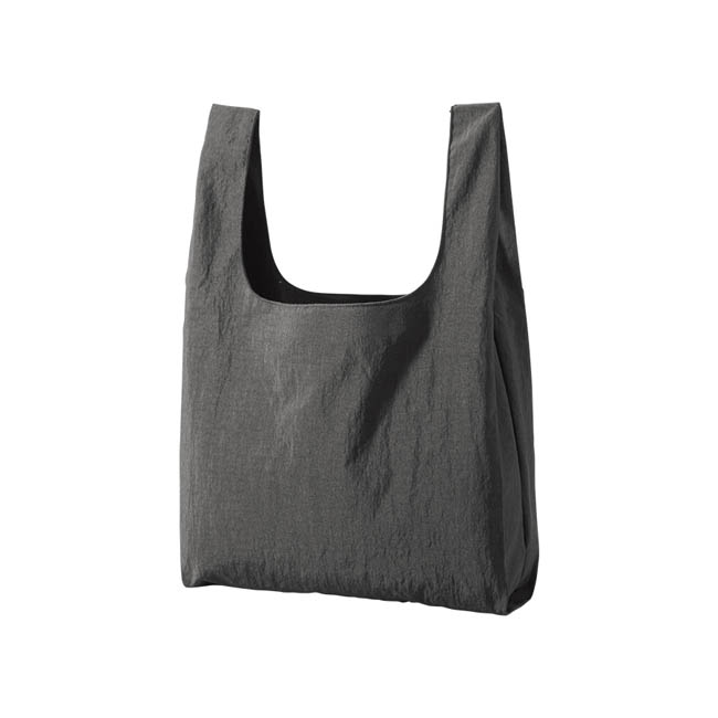 ワッシャーナイロンマルシェバッグ(L)(SNS-0301023) チャコールブラック 本体