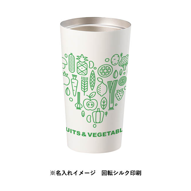 全面印刷できるステンレスサーモタンブラー460ml(SNS-0301042) 回転シルク印刷