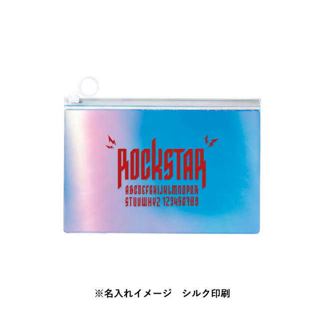 オーロラPVCポーチ(M)(SNS-0301054) シルク印刷
